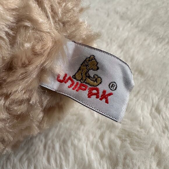 Unipak Cream Teddy Bear 14” Vera w/Paw Pawprints Plush Stuffed Animal - Picture 8 of 9